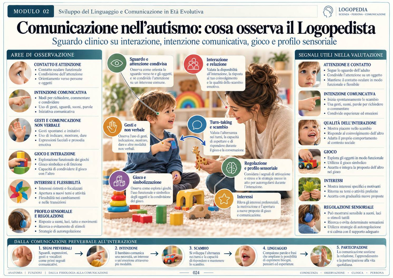 Comunicazione nell'autismo — pagina delle Mappe Visuali di Logopedia